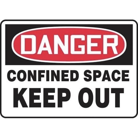 Accuform OSHA DANGER SAFETY SIGN CONFINED MCSP110XP MCSP110XP